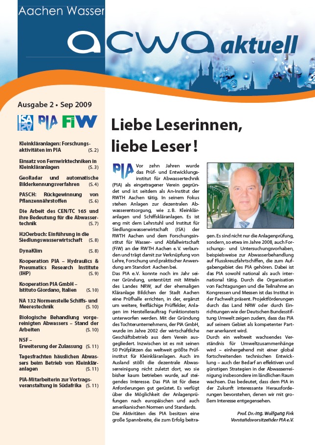 acwa 2 Newsletter Cover