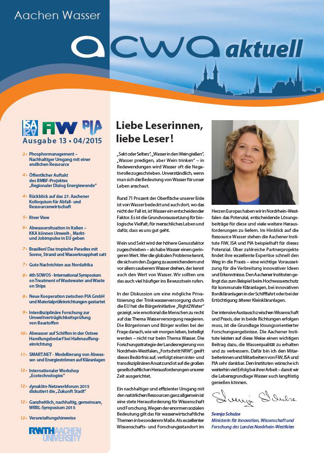 acwa 13 Newsletter Cover