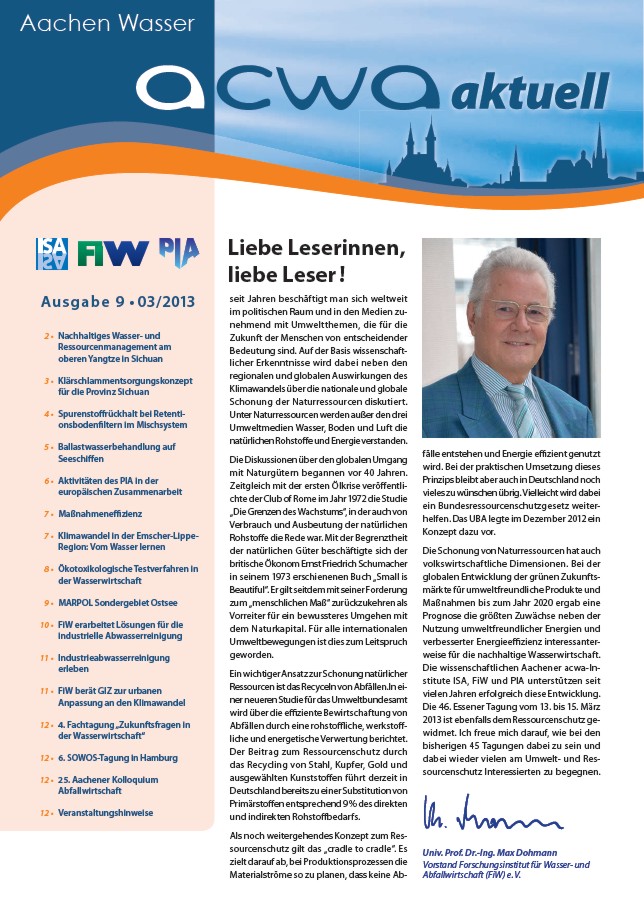 acwa 9 Newsletter Cover